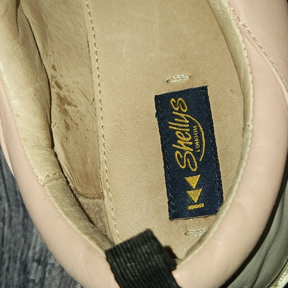 Shellys London Platform Slip On Sneakers Shoes Pastel Pink Color Block